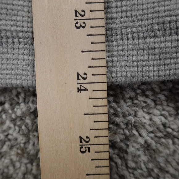 Eddie Bauer Sweater Mens M Gray Waffle Knit Thermal Crewneck Pullover Outdoor - Picture 8 of 11